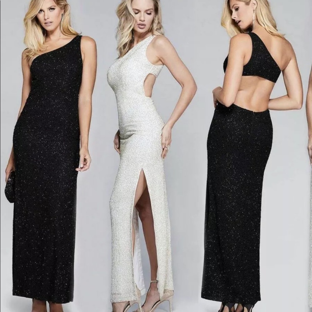 New Guess Marciano Emily Beaded Embellished Cut Out Dress M L